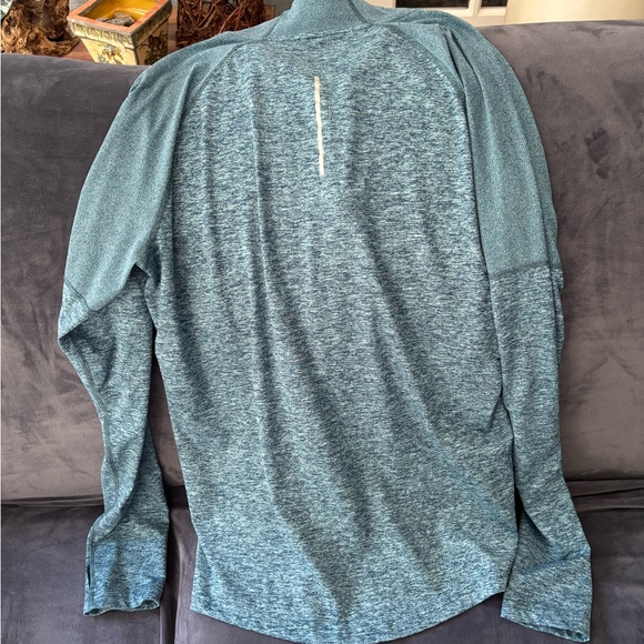 Nike Teal Heathered Quarter-Zip Top - Picture 2 of 3